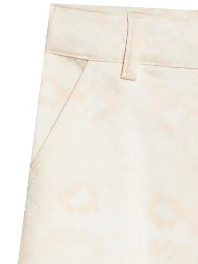 Roberto Cavalli Patterned Cargo Pants In Neutrals