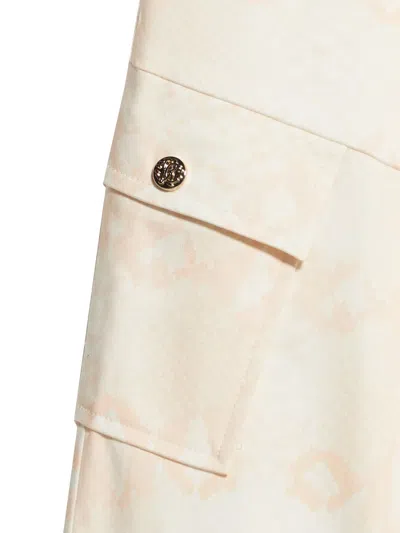 Roberto Cavalli Patterned Cargo Pants In Neutrals