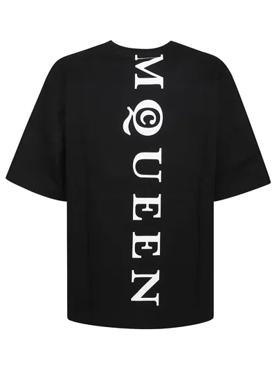Alexander Mcqueen Exploded Logo Over Fit T Shirt In Animal Print