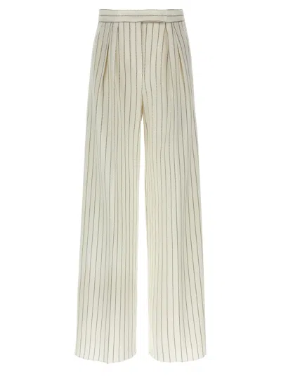 Max Mara Clarion Trousers In White
