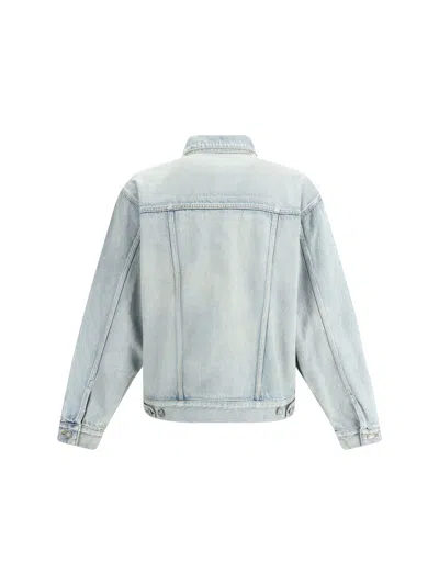 Saint Laurent Denim Trucker Jacket In Blue