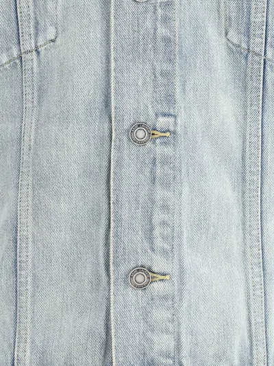 Saint Laurent Denim Trucker Jacket In Blue