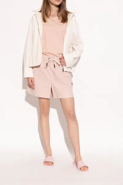 Moncler Bell Slip-on Sliders In Light Pink