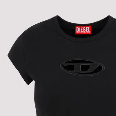 Diesel T-angie Logo T-shirt In Black