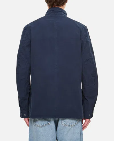 Barbour Dark Blue Duke Jacket In Blue