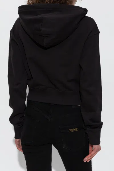 Versace Jeans Couture T-shirt With Printed Logo In Black