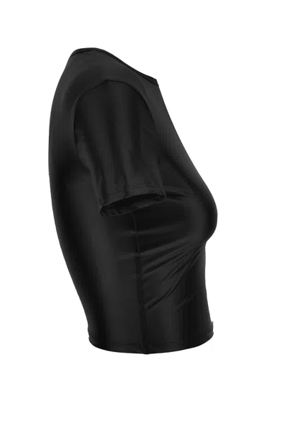 Versace Jeans Couture T-shirt With Logo In Black