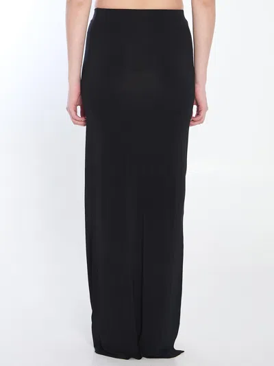 Jacquemus Peplo Long Skirt In Black