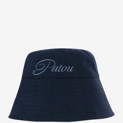 Patou Logo Embroidered Bucket Hat In Blue