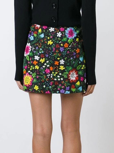 Shop Victoria Victoria Beckham Floral Print A-line Skirt