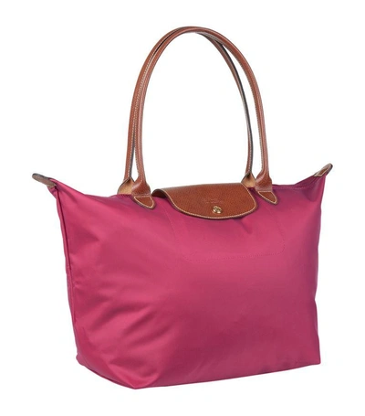 Shop Longchamp Le Pliage Large Shoulder Bag In Pink