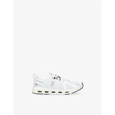 On White Kids' Cloud Sky Low-top Woven Trainers Eur 38.5 /5.5 Uk In White