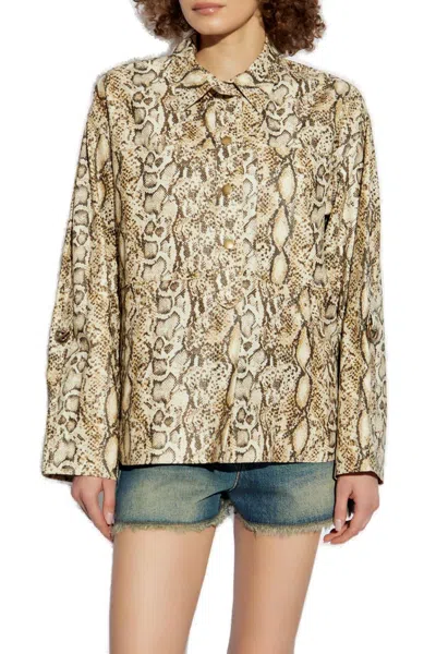 Isabel Marant Floran Shirt In Animal Print