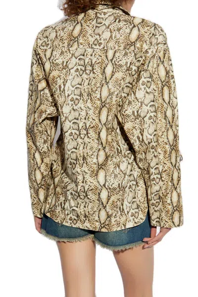 Isabel Marant Floran Shirt In Animal Print