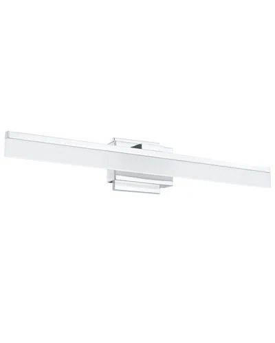Eglo Palmital 1 Light Integrated Led Bath/vanity Light With Chrome Finish & Satin Acrylic Shade