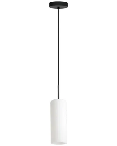 Eglo Troy 3 1 Light Pendant With Structured Black Finish & Opal Glass Shade