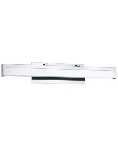 Eglo Hemlock 1 Light Integrated Led Bath/vanity Light With Chrome Finish & White Acrylic Shade