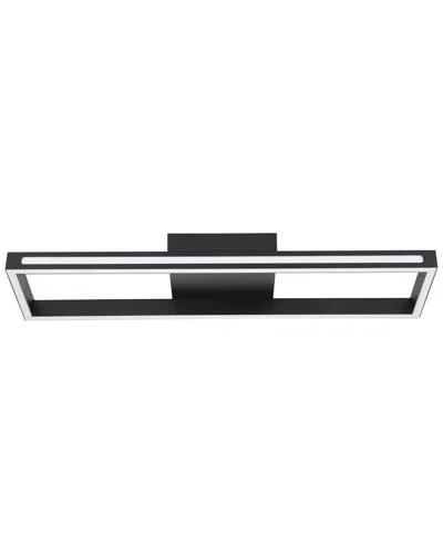 Eglo Salvilanas 1 Light Integrated Led Ceiling Light With Black Finish & White Diffuser