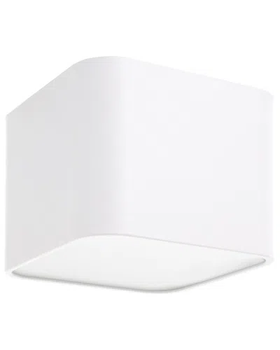Eglo Grimasola 1 Light Square Ceiling Light With White Finish & White Diffuser