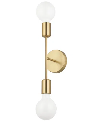 Eglo Avondale 2 Light Open Bulb Wall Light With Brushed Gold Finish