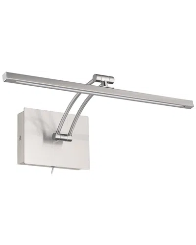 Eglo Doreen 1 Light Integrated Led Picture Light With Matte Nickel Finish & Clear Diffuser