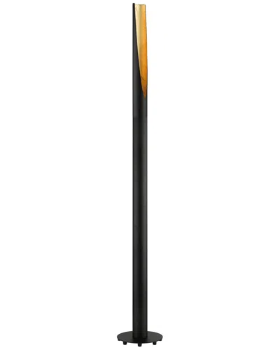 Eglo Barbotto 1 Light Floor Lamp With Matte Black & Gold Finish