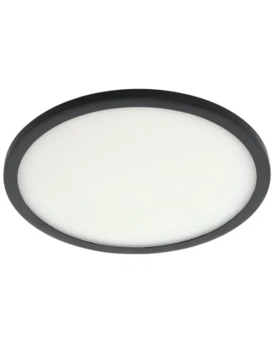 Eglo Trago 1 Light Integrated Led Ceiling Light With Black Finish & White Acrylic Diffuser