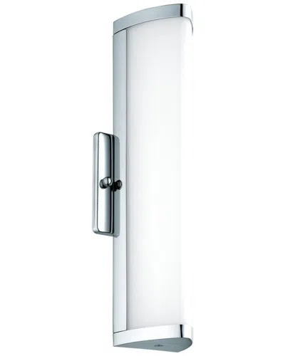 Eglo Gita 2 1 Light Led Bath/vanity Light With Chrome Finish & White Acrylic Shade