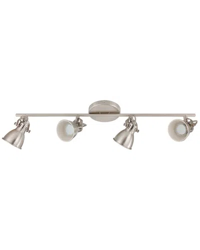 Eglo Seras 4 Light Track Light With Matte Nickel Finish & Adjustable Lamp Heads