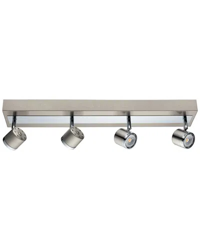 Eglo Pierino 4 Light Integrated Led Track Light With Matte Nickel & Chrome Finish & Adjustable Lamp