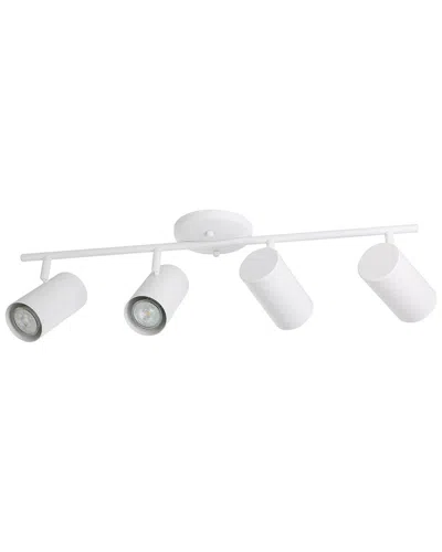 Eglo Calloway 4 Light Fixed Track Light With White Finish & White Lamp Heads