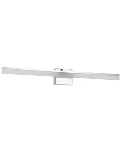 Eglo Palmital Integrated Led Bath/vanity Light With Chrome Finish & Satin Shade