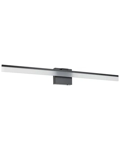 Eglo Palmital Integrated Led Bath/vanity Light With Black Finish & Satin Shade
