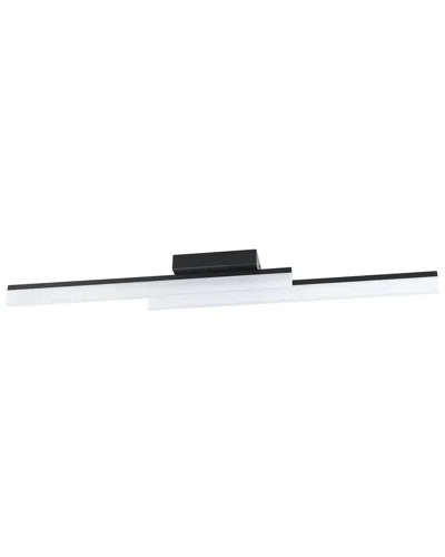 Eglo Palmital Integrated Led Ceiling Light With Black Finish & Satin Shade