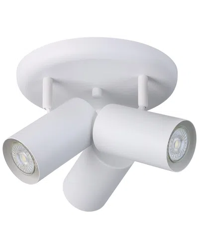 Eglo Calloway 3 Light Circular Ceiling Track Light With White Finish
