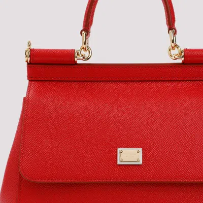 Dolce & Gabbana Dolce  Gabbana Medium Sicily Handbag In Red