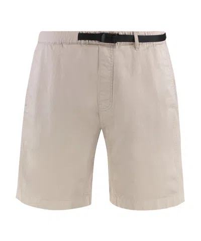 Woolrich Brown Solid Shorts In Sand