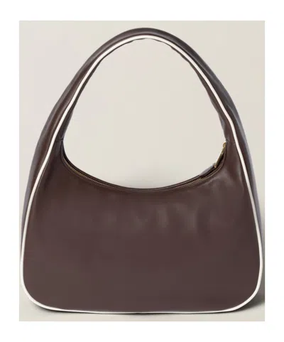 Miu Miu Wander Shoulder Bag In Heather Wood/white