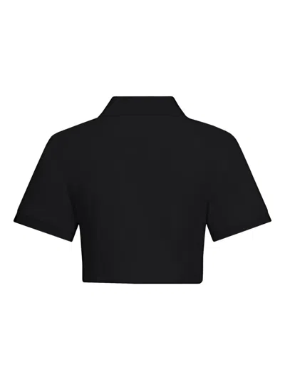 Area Embellished Heart Top In 黑色