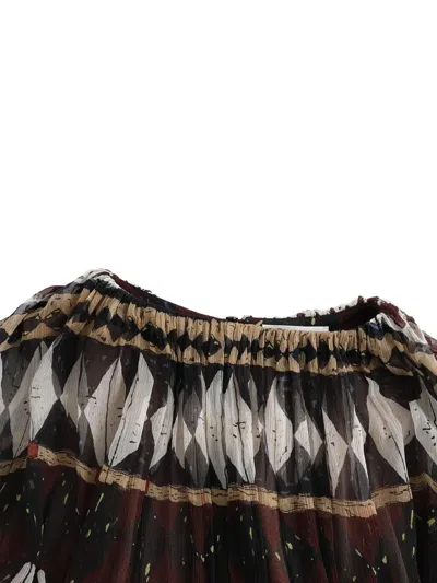 GEOMETRIC-PRINT BLOUSE