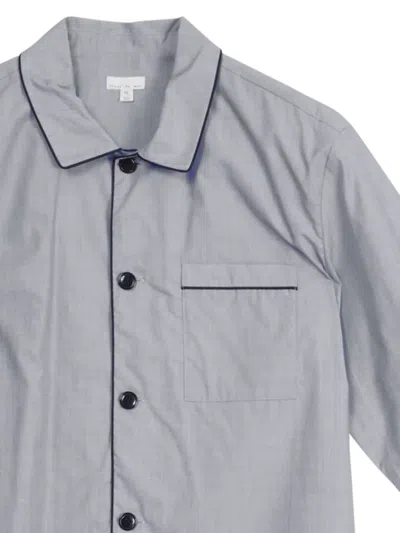 Fleur Du Mal Cotton Pajamas In 灰色