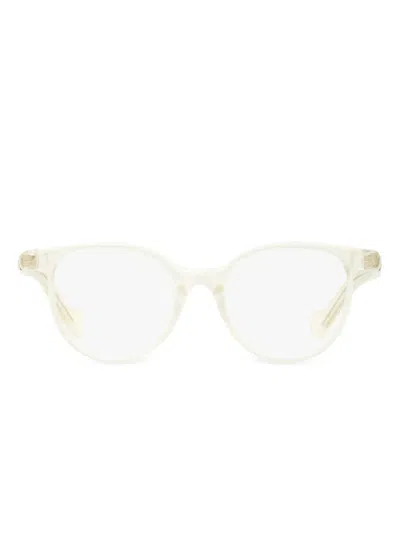Moncler Round-frame Glasses In White