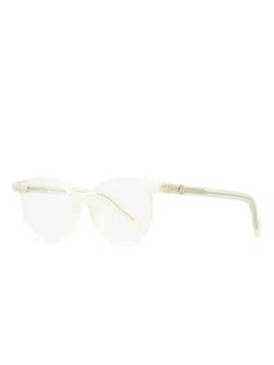 Moncler Round-frame Glasses In White