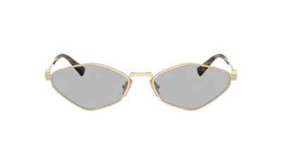 Miu Miu Miu Regard Geometric Sunglasses In Light Grey