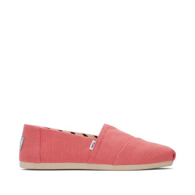 Toms Shoes Eco-friendly Alpargata Shell Pink Heritage Canvas Shoes In Multi