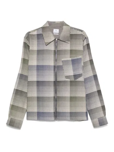 Ps By Paul Smith Ps Paul Smith Checked Cotton Shirt Jacket In Beige