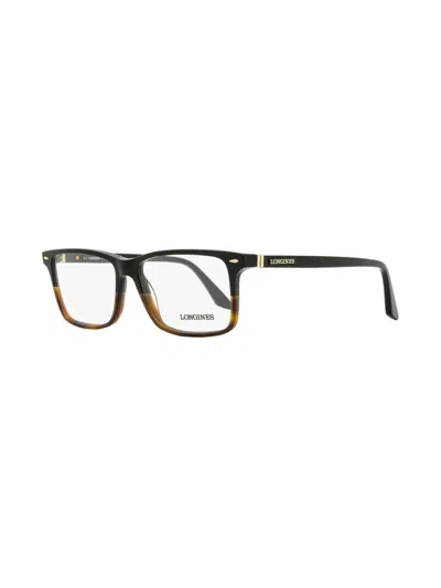 Longines Lg5032 Rectangular Acetate Eyeglasses In Black
