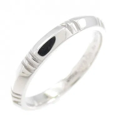 Pre-owned Tiffany & Co (18k) Band Ring () In White