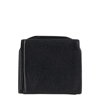 Pre-owned Valextra Leather Money Clip () In Black