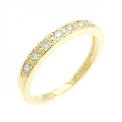 Pre-owned Tasaki Yellow Gold (18k) Band Ring () In Multi